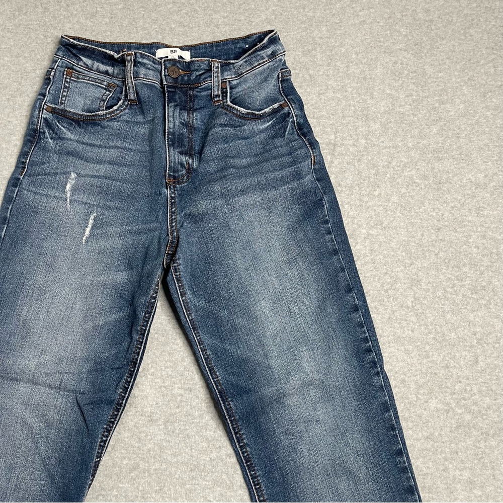 BP Jeans Womens 26 Straight Leg Denim Blue Light Wash Faded - Picture 14 of 14